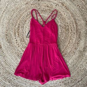NWOT Forever 21 Hot Pink Jumpsuit